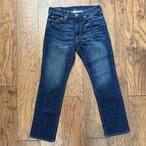 Abercrombie & Fitch Straight Leg Jeans Men's 31x30 Dark Wash Stretch Denim